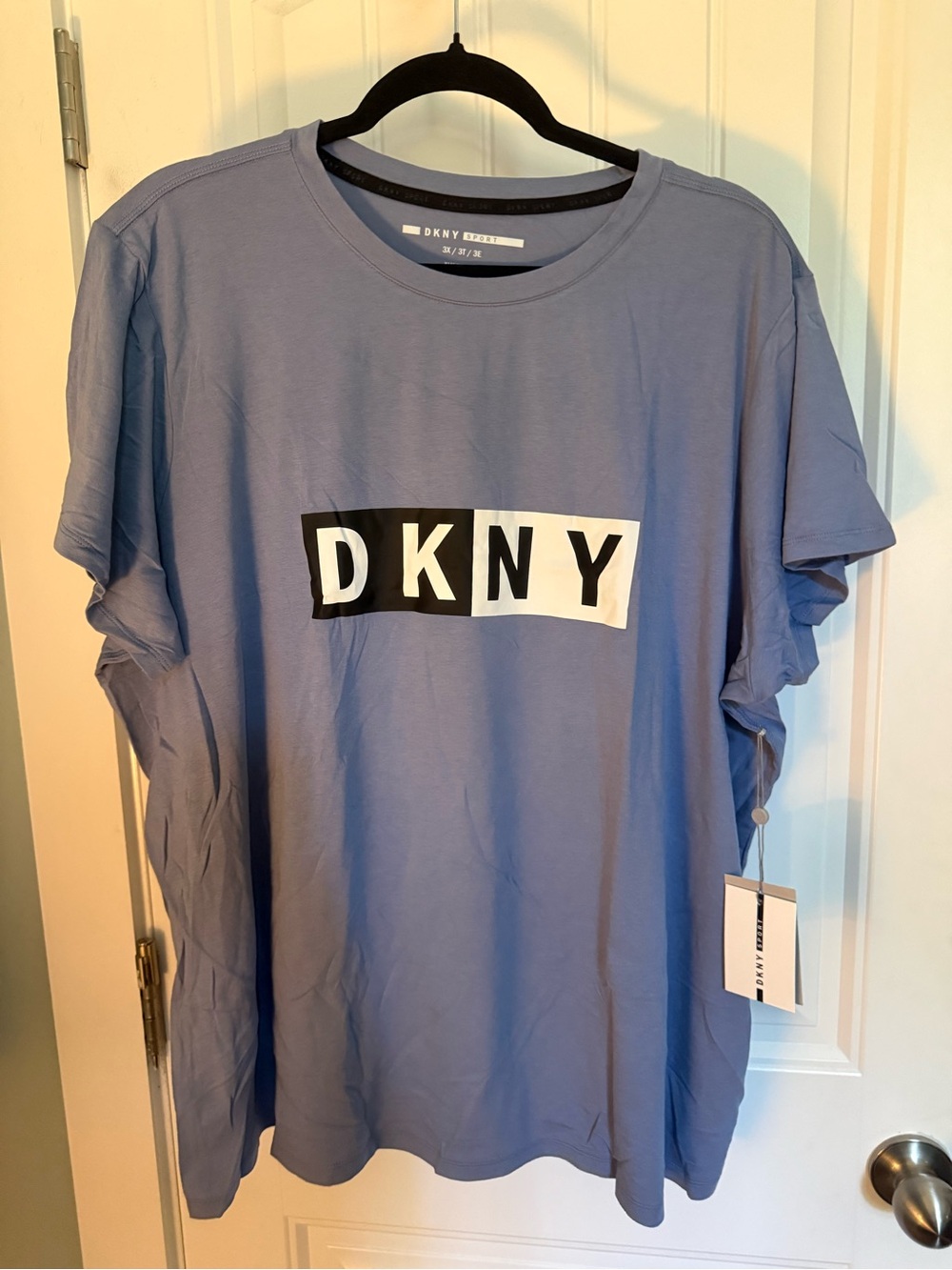 DKNY Women’s Logo T‑Shirt in Periwinkle Blue - NWT
